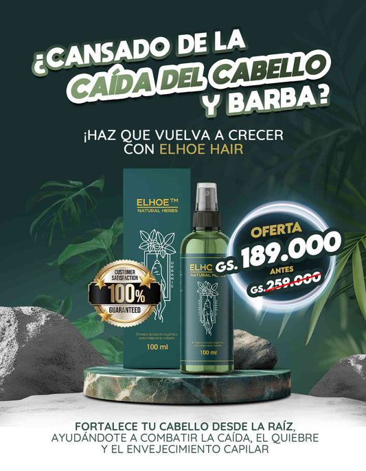 ELHOE HAIR™ - SUERO PARA EL CRECIMIENTO DEL CABELLO 🌿🧔